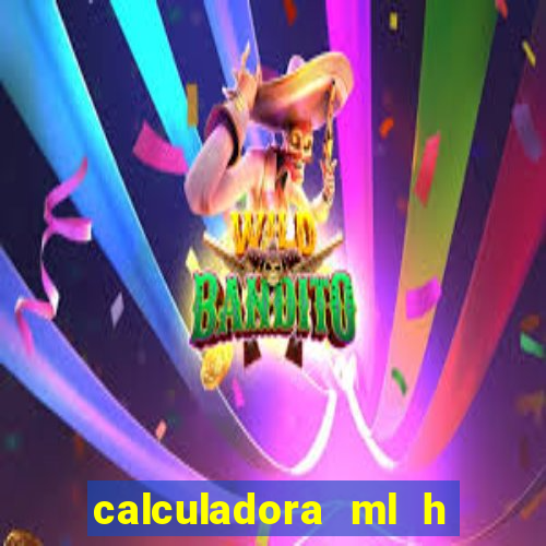 calculadora ml h para mcg kg min